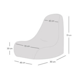 rucomfy Beanbags Rucomfy Gamer Bean Bag Chair Led Design - Gaming Lounger For Kids - thumbnail 5