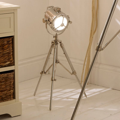 Pacific Lifestyle Marine Nickel Searchlight Table Lamp - image 1