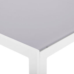 Beliani Garden Dining Table Catania 160 Cm 91 Cm Glass Grey - thumbnail 5