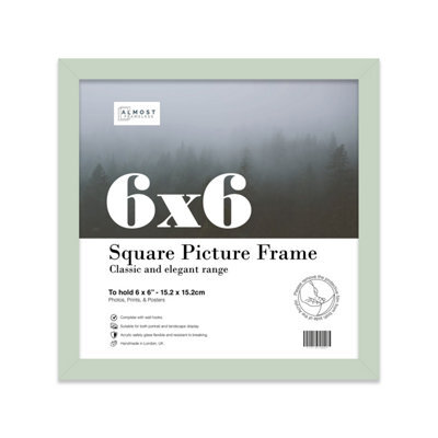 6X6 Mint Green Picture Frame (15.2 X 15.2Cm) Poster, Photo, Artwork, Gallery Wall Or Print - image 1