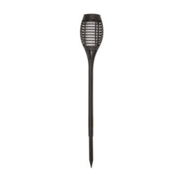 5 X Flaming Torch Solar Powered Stake Lights - Flame-Effect Outdoor Patio, Decking, Pathway Lighting - Each H47 X 7.4Cm Diameter - thumbnail 3