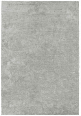 Modern Rug, Plain Rug For Bedroom, & Livingroom, Anti-Shed Modern Rug, Modern Rug, 13mm Thick Silver Rug-160Cm X 230Cm - image 1