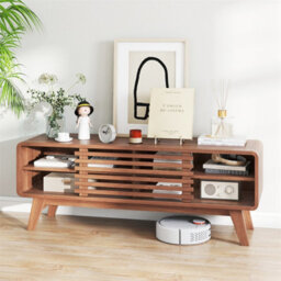 Modern Mid Century Tv Cabinet With Adjustable Shelves - thumbnail 5
