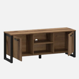 Heze Furniture Mares 2 Door Modern Tv Unit With Storage - thumbnail 3