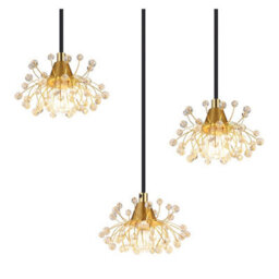Luminosa Lighting Luminosa Fiore Cluster Pendant Ceiling Light Matt Black 6X G9 - thumbnail 4