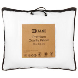 Beliani Set Of 2 White Microfibre Pillows 50 X 60 Cm - Soft Hypoallergenic Support For Back And Side Sleepers - thumbnail 5