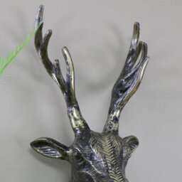 Melody Maison Antique Gold Metal Wall Mounted Stag Head - thumbnail 4