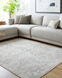 Livabliss Becki Owens Elle-Vintage Grey Beige Brown Traditional Boho Living Dining Bedroom Rug 200 X 275 Cm Easy Care, Non Shedding - thumbnail 2