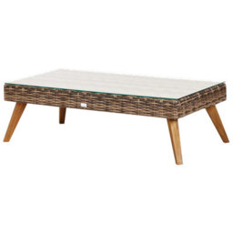 Beliani Garden Lounge Set With Table 5 Seater Vittoria Xl Pe Rattan Olive Green - thumbnail 9