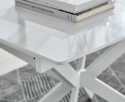 Furniturebox Uk Lira 100 Extending Dining Table And 4 Black Milan Chairs - thumbnail 4
