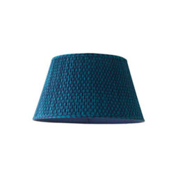 Valuelights Malina Double Teal Large Pleated Tapered Easy Fit Lamp Shade (D) 45Cm And Bulb - thumbnail 7