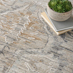 Ivory Traditional Abstract Floral Rug Easy To Clean Dining Room-69Cm X 244Cmcm (Runner) - thumbnail 5