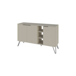 Decortie Clara Sideboard Cabinet Modern Storage Shelves Hairpin Legs Sandstone 142Cm - thumbnail 2