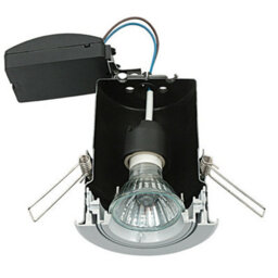 Fire Rated Gu10 Lamp Ceiling Down Light White Push Fit Fast Fix Adjustable Tilt - thumbnail 3