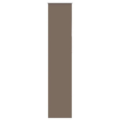 Berkfield Durable Roller Blind Blackout Coffee 60X210 Cm Fabric Width 55.7 Cm Polyester