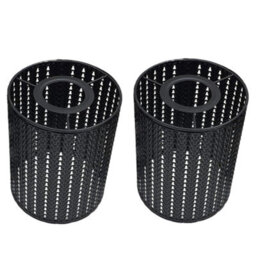 2 Pack Of Black Pendant Light Shade Metal Drum Shaped Lampshade Industrial Easy Fit Ceiling Indoor Wire Cage Lampshade