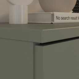 Furniture To Go Ganymede Wide Tv Unit With Open Shelving, 2 Drawers And 2 Doors In Sage Green - thumbnail 8