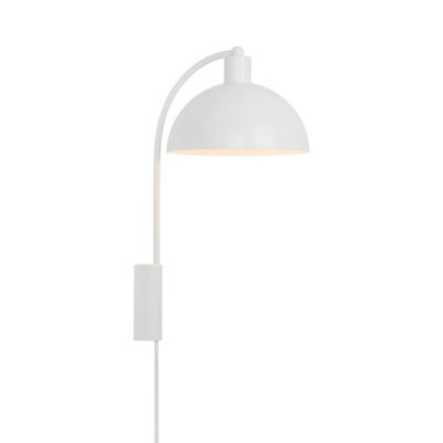 Nordlux Ellen Metal Wall Light  White,plug In Or Mains - image 1