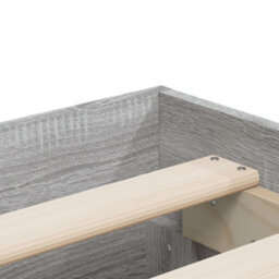 Berkfield Bed Frame With Drawers Without Mattress Grey Sonoma 150X200 Cm King Size - thumbnail 9
