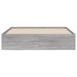 Berkfield Bed Frame With Drawers Without Mattress Grey Sonoma 150X200 Cm King Size - thumbnail 6