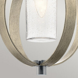 Luminosa Lighting Elstead Kichler Grand Bank Outdoor Pendant Ceiling Light Distressed Antique Grey, Ip44 - thumbnail 2
