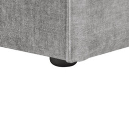 Beliani Modern Ottoman Hellnar Fabric Grey - thumbnail 5
