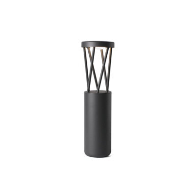 Luminosa Lighting Luminosa Twist Outdoor Led Dark Grey Bollard Pedestal Lamp 10W 3000K Ip65 - image 1