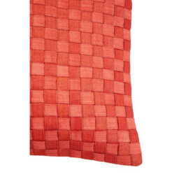 Orsina Weave Pattern Red Cushion - thumbnail 2