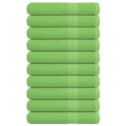 Berkfield Sauna Towels 10 Pcs Apple Green 80X200 Cm 360 Gsm 100% Cotton - thumbnail 1