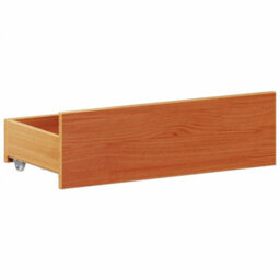 Berkfield Bed Frame Without Mattress With Headboard Wax Brown 180X200 Cm Super King Solid Wood Pine - thumbnail 9