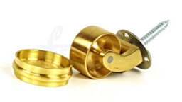 L&F 2X Brass Castor & Ring 25mm Screw In Castor  Furniture Beds Sofas Chairs Stools - thumbnail 6