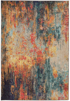 Multicolor Modern Rug, 6mm Thickness Stain-Resistant Abstract Rug, Modern Rug For Bedroom, & Livingroom-239Cm X 320Cm - image 1