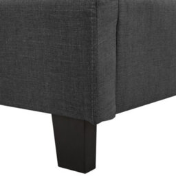 Beliani Waterbed Fabric La Rochelle 180 X 200 Cm (Eu Super King) Dark Grey - thumbnail 9