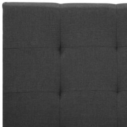 Beliani Waterbed Fabric La Rochelle 180 X 200 Cm (Eu Super King) Dark Grey - thumbnail 8