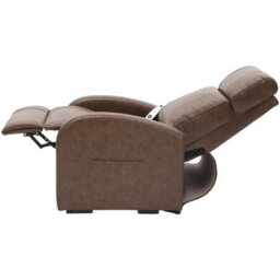 Loops Comfortable Nutmeg Pu Leather Rise And Recline Chair With Single Motor - thumbnail 5