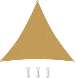 Beige 3X3X3M Triangular Shade Sail 95% Uv Protection - thumbnail 1