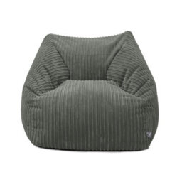 rucomfy Beanbags Rucomfy Indoor Large Snuggle Bean Bag Chair - Adults Jumbo Cord Grey - thumbnail 2
