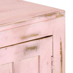 Berkfield Sideboard Light Pink 110X35X70 Cm Solid Mango Wood - thumbnail 5