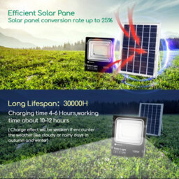 Aigostar 100W Indoor Solar Powered Floodlight Outdoor Ip66 Waterproof Shed Light - thumbnail 4