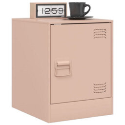Berkfield Bedside Cabinet Pink 34.5X39X44 Cm Steel - thumbnail 4