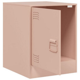 Berkfield Bedside Cabinet Pink 34.5X39X44 Cm Steel - thumbnail 7