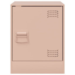 Berkfield Bedside Cabinet Pink 34.5X39X44 Cm Steel - thumbnail 6