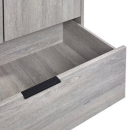 Oakham Premium Kora 2 Door & 1 Drawer Wardrobe In Grey Oak - thumbnail 6