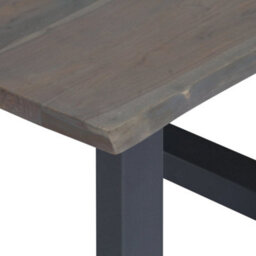 Berkfield Industrial Coffee Table With Live Edges Grey 60X60X40 Cm Solid Acacia Wood - thumbnail 5