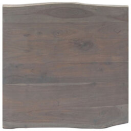 Berkfield Industrial Coffee Table With Live Edges Grey 60X60X40 Cm Solid Acacia Wood - thumbnail 7