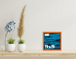 9X9 Orange Picture Frame (22.9 X 22.9Cm) Poster, Photo, Artwork, Gallery Wall Or Print - thumbnail 2