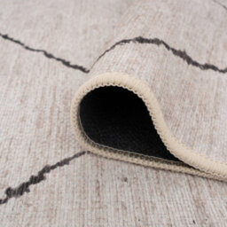 Loomed Beige Grey Trellis Modern Abstract Washable Long Runner Rug 80Cm X 300Cm - thumbnail 7