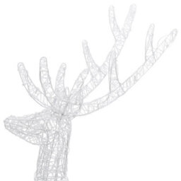 Berkfield Xxl Acrylic Christmas Reindeer 250 Led 180 Cm Colourful - thumbnail 7