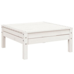 Walplus Garden Sofa 3-Seater With Footstool White Solid Wood Pine - thumbnail 9