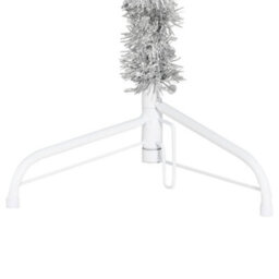 Berkfield Slim Artificial Half Christmas Tree With Stand Silver 180 Cm - thumbnail 8
